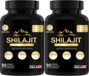 35450MG Pure Shilajit Supplemento - Himalayan Organic Shilajit per uomini e donne Massima potenza Shilajit per l'energia potenziata e il supporto immunitario 180 Veggie Capsule