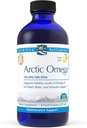Nordic Naturals Pro Arctic Omega Liquid- Fish Oil, 745 mg EPA, 500 mg DHA, aiuta a mantenere sani Omega-3 livelli per cuore, cervello e supporto immunitario, limone aromatizzato, 8 oz