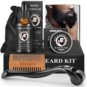 Cuscinetto Crescita e Grooming Kit - Olio di crescita (2Oz), Balm, Comb, E-book, Borsa di stoccaggio, Mustache Mens regalo Set per Lui