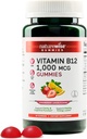 NatureWise Vitamina B12 Gummies per Adulti, 1000 mcg - Fragola Limone Flavor - Supporta l'energia quotidiana, Clarity mentale, Funzione cognitiva - Vegan, senza glutine, non OGM - 60 Conte[1-Month Alimentazione]
