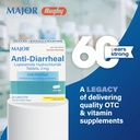 MAJOR Anti-Diarrheal Loperamide Hydrochloride Tablets, 2 mg - Aiuta a controllare i sintomi della diarrea - 24 Caplets (1 confezione)