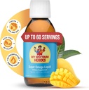 Il mio Spectrum Heroes Fish Oil Supplement per i bambini - Omega 3 per l'assistenza neurale, l'infiammazione e l'aiuto immunitario - EPA & DHA per la salute del cervello e degli occhi - Bambini & Adulto supplemento liquido - 5.07oz (150ml)