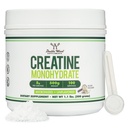 Polvere di monoidrato di creatina 1.1lbs (100 Serve di 5 Grammi ciascuno - polvere di creatina micronizzata testata di terze parti) (con Scoop) (Creatina Monohidratada) di legno doppio