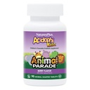 NaturesPlus Animal Parade AcidophiKidz, Berry Flavor - 90 Chewable, Animal-Shaped Tablets - Confezione da 2 - con Probiotici, FOS & Grape Seed - 180 Total Servings