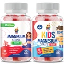 Gummie di Magnesio per bambini - 500mg e Magnesio Gummies per adulti - 500mg .Calm Magnesio Chews - Magnesio Citrato Chewable Supplement per Mood & Muscle Support