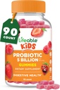Probiotici vitali per bambini Gummies | 50mg (5 miliardi) | Probiotici per bambini di grande gusto | per la salute e il supporto immunitario | Gummie probiotici per ragazzi e ragazze | 90 Gummies