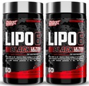 Nutrex Research Lipo-6 Black Ultra Concentrate Thermogenic Fat Burner Supplemento, Aumentare la perdita di peso, Energy & Intense Focus 120 pillole di dieta