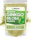 XPRS Nutra Organic Ginkgo Biloba Polvere - Gingko Biloba Integratori per Cognizione - Vegan Friendly Ginkoba Biloba Organic - Immunity Boosting Ginkgo Biloba Polvere (16 oz)