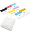 EZY DOSE Reusable 7-Day Pill Pouch Set, Durable Multi-Purpose Travel-Sized Baggies, Include giorni della settimana Etichette w / colore per facile identificazione, Silicone Storage, Libero, BPA, TSA approvato