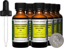 Iodio di Lugol / 2% Soluzione / 8 Oz in Otto Bottiglie di vetro di ambra / Gocciole libere