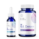 Bio-Botanical Research Biocidin Liquid Formula (1 oz) con GI Detox+ Gentle Binder - Binder di disintossicazione a due prodotti per sostenere la pulizia e la digestione - Assist in Toxin & Biofilm rimozione