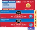 Berkley Jensen Crema Anti-Itch massima resistenza (4 once), con Aloe Vera calmante, 1% idrocortisone Itch Relief per Eczema, Psoriasis, Bug Bites, Poison Ivy, Oak e Sumac, 2 oz. Tubo (Pacchetto di 2)