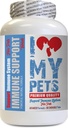 Amo il mio PETS LLC Immune Dog Treats - PET Immune Support - Cani e gatti - Booster - Healthy - Latte Thistle for Dogs - 60 Treats (1 Bottiglia)