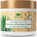 Manuka Miele Eczema Crema idratante Lozione Trattamento per Psoriasis Relief - Itchy, Secco della pelle Rash Ointment - Moisturizer rilassante per bambino, bambini, adulti - Corpo ad alta resistenza & Face Cream 2oz