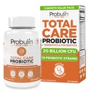 Probulin Total Care Probiotici Supplemento, Daily Gut, Digestivo e Immune Salute Probiotici Capsule per Uomini e Donne, 20 miliardi di CFU, Vegan, 60 Conte Bottiglia