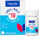 Hyland's No.10 Cell Salt NAT Phos 6X Tablets, Rilievo naturale di bruciore di stomaco, gas e indigestione, compresse di dissoluzione rapida, 100 Conte
