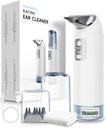 Kit di rimozione della cera dell'orecchio, Pulitore dell'orecchio elettrico a 360°, Kit di pulizia dell'orecchio con 4 modalità di pressione dell'acqua, Kit di rimozione dell' cera d'aria per il sistema di irrigazione sicura w/8 Suggerimenti di irrigazione, Basso rumore, Impermeabile IP65