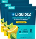 Liquido I.V.® Hydration Multiplier - Lime Lime Lime | Miscelatore per Bevande Electrolyte 3 Pack (48 Serve)