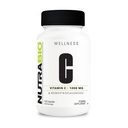 NutraBio Vitamina C con Rose HIPS - Supporta Bones sani, denti e gengive, Funzione immunitaria - Nessun Filler o Eccipienti - (120 capsule, 1000mg di vitamina C per capsula)