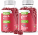 VITEEY Vitamin B12 Gummies - Supporto cognitivo e gommie energetiche - Vegan, Gelatin Free, Gluten Free - 60 Count