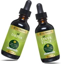 Go Nutrients Uriva & Liver Edge | Liver Cleanse & Advanced Liver Liquid Drops Supplement Uric Acid Support, for Healthy Uric Acid Levels Che aiuta a disintossicare il disagio e la durezza muscolare