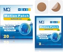 MQ 20ct Motion Sickness Patches, Dark Color, Sea Sickness Patches Non Drowsy & Impermeabile, Cruise Ship Travel Essentials, Attivo veloce & Long Lasting 72H