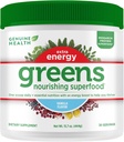 Greens di salute genuini + polvere superfood ad energia extra, fornisce un Boost & Supports di energia immediata Salute del fegato, Vanilla Flavoured, 30 Serve