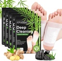 Tudiqe 50PCS Foot Pad, Pure Natural Bamboo Vinegar Ginger Powder Foot Pad for Foot Care, Ginger Foot Pads for Better Sleep, Deep Cleansing Foot Patches