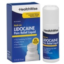 HealthWise 4% lidocaina Roll-On | OTC Strength | Liquido di sollievo dal dolore | 2.5 oz. 73 mL | Formula non grassa, non profumata | Anestetico Topico