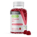 Viteey Vitamin B12 Gummies per Adulti & Teens 1000mcg, Sugar Free - Buono per Energia, Metabolismo, Supporto per l'Energia Naturale - Vegan, Gelatin Free, Gluten Free, GMO Free - Aroma di fragola masticabile