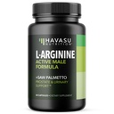 L-Arginina 500mg e Saw Palmetto 500mg - Nitric Oxide e integratori di salute della prostata per gli uomini - 60 Conte - Endurance e Urinary Tract Function Support - 1 Mese di alimentazione - Vegan, Non OGM Capsule