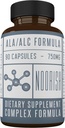 Acetil L-carnitina con acido lipoico alfa - ALCAR ALA - Acido lipoico alfa con acetil L-carnitina - 525 mg ALCAR - 225 mg ALA - 90 capsule