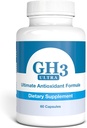 Nattura G-H3 Ultra, Ultimate Antioxidant Formula - Nuovo, Migliorato Anti-Aging Complex (Ginkgo Biloba, R-Alpha Lipoic Acid, Coenzyme Q10, Acetil L-Carnitina, Vitamina B6) - 60 Caps