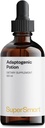 SUPERSMART - Pozione adaptogenica - 10 Erbe & Funghi (Astragalus, Holy Basil & Reishi, Cordyceps & Shiitake) - Supporto surrenale & Sistema immunitario Booster | Non-GMO & Gluten Free- 120 ml