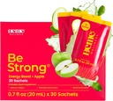 BeMe Vitamin B12 Liquid Shot, BeStrong - Vitamina B 12 Integratore liquido potabile Supporta Boost, Focus, & Concentrazione - Guarana, Taurina, & Collagen Supplementi Promuovere il recupero (30 Sachets)