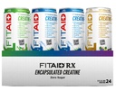 FITAID RX Zero Sugar, Creatina Incapsulata, Workout Recovery Drink, All-In-One Blend, BCAAs, Glucosamine, Turmeric, B-Complex, Electrolytes, Variety Pack, 12 Fl Oz (Pack of 24)
