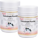 (Pack of 2) Hi Well Premium Pure Nuova Zelanda Bovine Grass-Fed Colostrum Polvere 100% 100g