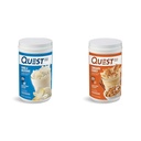 Quest Nutrition Vanilla Milkshake Protein Powder, 24g di Protein, 1g di Zucchero, 1.6 Pound, 23 Serve & Cinnamon Crunch Protein Powder, 20g Protein, 2g Net Carb, 1g Sugar, Carbo basso