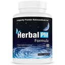 Longevità Herbal PM - Herbal Sleep Formula con 5-htp, melatonina, Valerian & GABA. 60 capsule vegetali