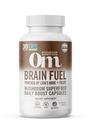 OM MUSHROOM SUPERFOOD Brain Fuel Mushroom Capsules Superfood Supplement, 90 Conte, 30 giorni, Lion's Mane, Reishi Blend Plus Folate, Mental Clarity, Mushroom Supplement