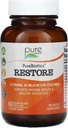 PURE ESSENCE LABS Restore Probiotic Supplement 30 miliardi di CFU - Probiotici per uomini e donne - 12 strati per il supporto immunitario e la salute digestiva - Supporto naturale per il sollievo della costipazione (60 caps)