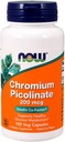 NOW cromo picolinato 200mcg, 100 capsule (pacchetto di 2)