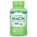 La Verità della Natura Flush Gratuito Niacina 500 mg 100 Caps, 100 Conte