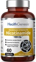 B-3 Nicotinamide 1000 mg 60 Tabs Extra Strength Slow Release - Natural Flush-Free Vitamin Formula | Niacina nicotinica senza glutine | Supporta la salute della pelle | Cell Repair Support