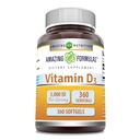 Stupefacente formula vitamina D3 (Cholecalciferol) Supplemento | 5000 IU per Serving | 360 Softgels | Non-GMO | Gluten-Free | Made in USA