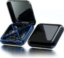 Piccola scatola di pillole impermeabile da viaggio caso contenitore portapacchi del contenitore del contenitore del pedaggio portatile per borsa 4 scomparti organizzatore di medicina compatta tascabile per la vitamina, oli di filtrazione, materie prime, medicazione