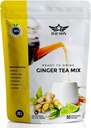 Ginger Lemon Herbal Tea Powder – miscela rinfrescante con liquirizia, curcuma, Decaf Green Tea, vitamina C – Caffeina-Free, Vegan, Gut-Friendly Detox Tea – 50 Serve