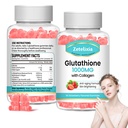 2 Pack Glutathione Collagen Gummies, Gummie di collagene con vitamina C, Integratore di Glutathione per le donne, Muscolo di unghie della pelle dei capelli & Joint, Anti-invecchiamento, Vegan, Zucchero libero, Sapore di fragola, 120 Conte