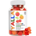 YALLA Vitamine Halal per bambini, Alal Kids Multivitamin Gummies, 45-90 Day Supply, Vitamine essenziali con C, D3, Zinc per Immunità, B6 B12 per l'energia, Certificato ISA, Gelatin Free