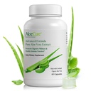 AloeCure Organic Aloe Vera Capsule, 160.000mg Aloe Leaf Equivalente per Serving, Support Gut, Digestivo, & Immune Health, aiuta a mantenere l'acidità di Stomach bilanciata, Aloin Free, 60 Capsule